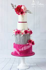 Fuchsia Wedding Cake Pink Wedding Cake Contemporary Wedding Cakes Modern Wedding Cake