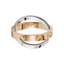 80 00 Replica Cartier Classic 18k Pink And White Gold Ring 1 1 High Quality Cartier Ring Cartier Love Ring Love Ring Engagement Rings Cartier