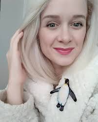 Brooch Penguin Stitch Embroidery Crystals, Black Onyx King Penguin Brooch  Pin Bird