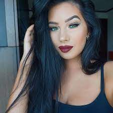 5 Of The Year S Best Makeup Trends How To Rock The Looks Blue Black Hair Hair Color For Black Hair Grunge Hair
