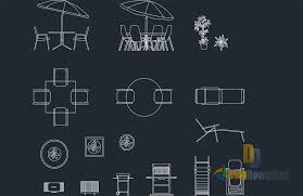 The autocad file contains drawings: Outdoor Seating Dwg Lobetpatio