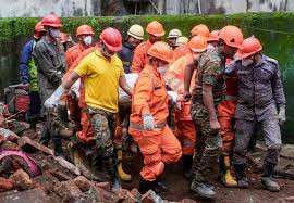 🚨Two people have died, while at least six others are feared trapped under the debris after a landslide in Mumbai's Kurla area in wee hours of Wednesday following heavy rain, officials said.