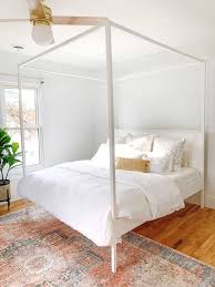 I began separating the panels. King Canopy Bed Frame Diy Tutorial Arinsolangeathome