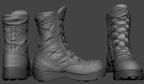Image Result For Combat Boot Zbrush Model Boots Combat Boots Military Boots