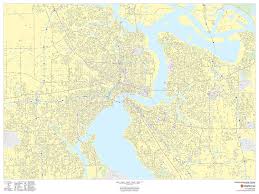 Noaa Chart 11491 St 40 8 X 59 11 Laminated Map Johns River