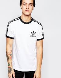Adidas Black And White T Shirt Mens Adidas Originals California T Shirt Ab7602 At Asos Com White Tshirt Men Mens Outfits Latest Mens Fashion
