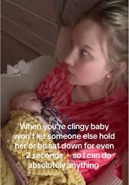 Baby Wont Let Anyone But Mom Hold Her