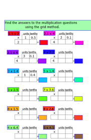Once you have a final answer, here comes the magic! Grid Multiplication Decimals Worksheet
