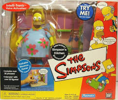 The Simpsons Playmates Simpson S Kitchen With Muumuu Homer