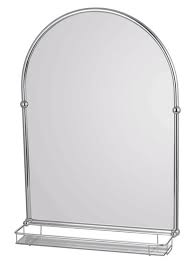 Stainless steel bathroom hardware set mirror chrome polished towel rack toilet paper holder towel bar hook bathroom accessories. Frontline Holborn Traditional Arched Bathroom Mirror With Shelf