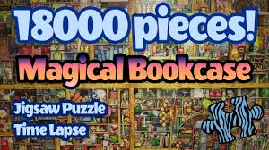 Sistine chapel is an 18,000 piece jigsaw puzzle from educa featuring a panoramic image of the world famous painting by michelangelo. 18000 Piece Jigsaw Puzzle Time Lapse Magical Bookcase Youtube