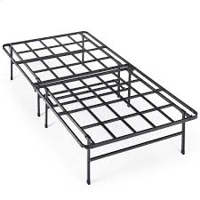 Modern wood platform bed frame with headboard, heavy duty upholstered bed frame. Zinus 14 Smartbase Super Heavy Duty Mattress Foundation Metal Platform Bed Frame Twin Walmart Com Walmart Com