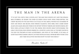 The fact that this roosevelt quote was incorporated on the american flag made it special. Amazon Com Man In The Arena Poster 13x19 Theodore Teddy Roosevelt Quote With Black Border Handmade Products