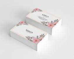 Those who want recycable materials or plastics won't be happy at 123print. Flower Business Card Design Floral Business Cards Cute Business Cards Business Card Design