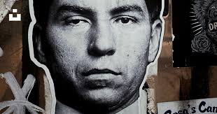 Man face sticker photo