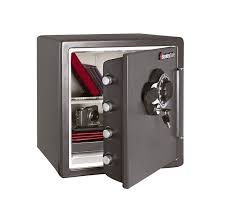 Amazon Com Sentrysafe Sfw123dsb 1 23 Cubic Feet Combination Fire Safe Medium Grey Home Improvement Fire Safe Small Safe Combination Safe
