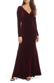 Red Velvet Maxi Dress Vince Camuto Velvet Gown Regular Petite Affiliate Maxid Long Sleeve Bridesmaid Dress Winter Bridesmaid Dresses Red Wedding Dresses