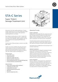 Sta C Series Super Trident Sewage Treatment Plant Hamworthy