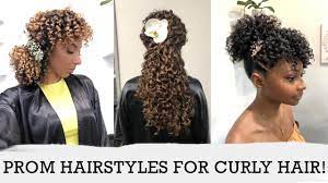 My best tips and hairstyle ideas for curly hair! Cute Prom Hairstyles For Curly Hair 3 Curl Types 3 Lengths 6 Styles Biancareneetoday Youtube