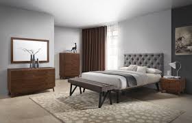 Stylish Design Furniture Modrest Gibson Modern Walnut Walnut Bedroom Walnut Bedroom Furniture Modern Bedroom Furniture