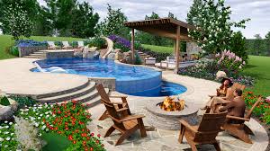 If you want to grow grass in this area, the cover will need to be nutrient rich. Building A Pool On A Slope Design Tips For Great Falls Va Yards With Hills