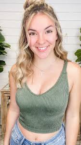 Basic Everyone's Fave Wishlist Padded Ribbed Tank Top- 7 colors!