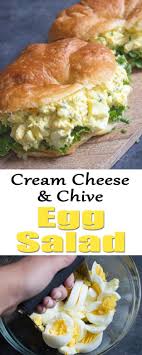 Egg Salad With Cream Cheese And Chives Coco And Ash Recipe Vegetarian Sandwich Recipes Egg Salad Sandwiches Best Egg Salad Recipe