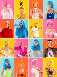 Halloween costumes with colorful wigs. 16 Costume Ideas To Rock A Wig This Halloween Brit Co