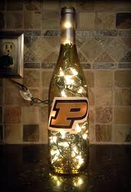 Purdue University Boilermaker Gift Wine Lamp By Ecoacre On Etsy Purdue University Wine Gifts Purdue