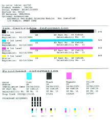 Hp diagnostic print test colors (cyan , magenta , yellow and black) all in one. Hp Color Inkjet Printer Cp1700 Internal Tests Hp Customer Support