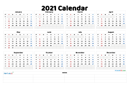 Free Printable 2021 Yearly Calendar 21ytw137 In 2020 Calendar With Week Numbers Printable Yearly Calendar Printable Calendar Template