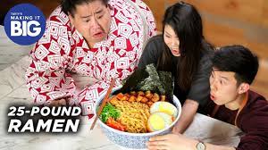 Ramen noodles are pretty much a staple in our pantry and this tiktok ramen hack is a great way to use it up, and cut down on the sodium and preservatives in the food packets that come with the ramen package at it doesn't require it. We Made A Giant 25 Pound Ramen Bowl For A Sumo Wrestler Tasty Youtube