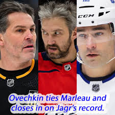 Ovechkin continues his march towards Gretzky's all-time record, but Jaromir  Jagr's record is also now in danger. Full details linked below.