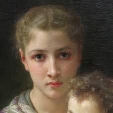 The Twins, Kate and Grace Hoare" by English painter John Everett Millais,  1876. In the collection of The Fitzwilliam Museum, Cambridge 🖤