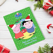 13 peppa pig printable coloring pages for kids. Peppa Pig Custom Kid S Christmas Party Book Penwizard