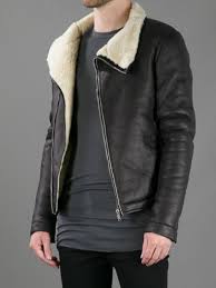 Rick Owens Bauhaus Sheepskin Jacket Mens Designer Leather Jackets Leather Jacket Style Designer Leather Jackets
