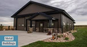 Vertical Metal Garage For Sale Buy Vertical Roof Steel Garages And Shouse Ideas Houses Metal Building Homes Metal Buildings Building A Pole Barn