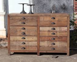 Reclaimed Wood Map Drawer Cabinet Painted Fox Home