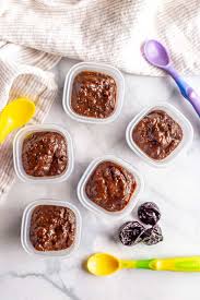 Maybe you would like to learn more about one of these? Homemade Baby Food Apricots Prunes Egg Yolks Chickpeas And Blackberries Family Food On The Table