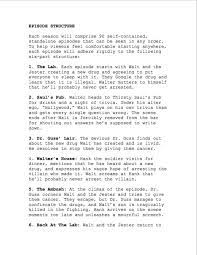 This Is Vince Gilligan S Series Bible For Breaking Bad Vince Gilligan Breaking Bad Television Show