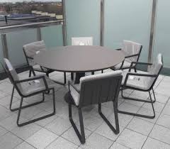 Product title garrett outdoor 6 piece acacia wood dining set with wicker stacking chairs, teak finish, multibrown average rating: Outdoor Garden Furniture Dublin Ireland Fano 6 Seat Outdoor Dining Set With Verona Arm Chair Charcoal Outdoor Ie