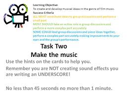 Order your own custom musical greeting cards, direct mail, or brochures with your choice of sound and music. Learning Objective 1 To Identify Different Ways Music Is Used In Film Ppt Download