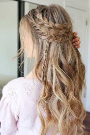 Create a deep side part, then begin curling vertical sections of your toward your face. 27 Perfect Prom Hair Styles For Short Medium And Long Hair Prom Hairstyles For Long Hair Headband Hairstyles Romantic Hairstyles