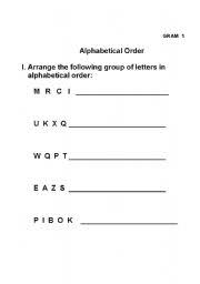 I made these worksheets to give my daughter a little extra practice placing words i alphabetical order. English Worksheets Order Of Alphabet