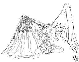Steampunk Fallen Angel By Chronosfx On Deviantart In 2020 Angel Coloring Pages Steampunk Coloring Animal Coloring Pages