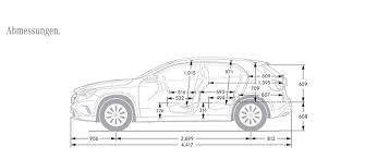 Dimensions Mercedes Gla
