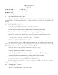A real estate job will require you to have a passion for buying and selling homes. Real Estate Leasing Agent Job Description How To Create A Real Estate Leasing Agent Job Description D Job Description Template Leasing Agent Job Description