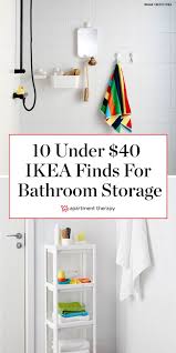 Small bathroom ideas on a budget. Ten Under 40 Ikea Finds That Ll Double The Storage In Your Bathroom Ikea Bathroom Storage Small Bathroom Diy Ikea Finds
