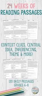 Middle School Reading Comprehension Passages And Questions Are Great T Middle School Reading Comprehension Reading Comprehension Passages Middle School Reading