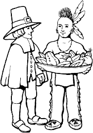 Here are the best coloring sheets for toddlers, preschoolers, older children, teens, and adults. Native American And Pilgrim Coloring Page Thanksgiving Coloring Coloring Home
